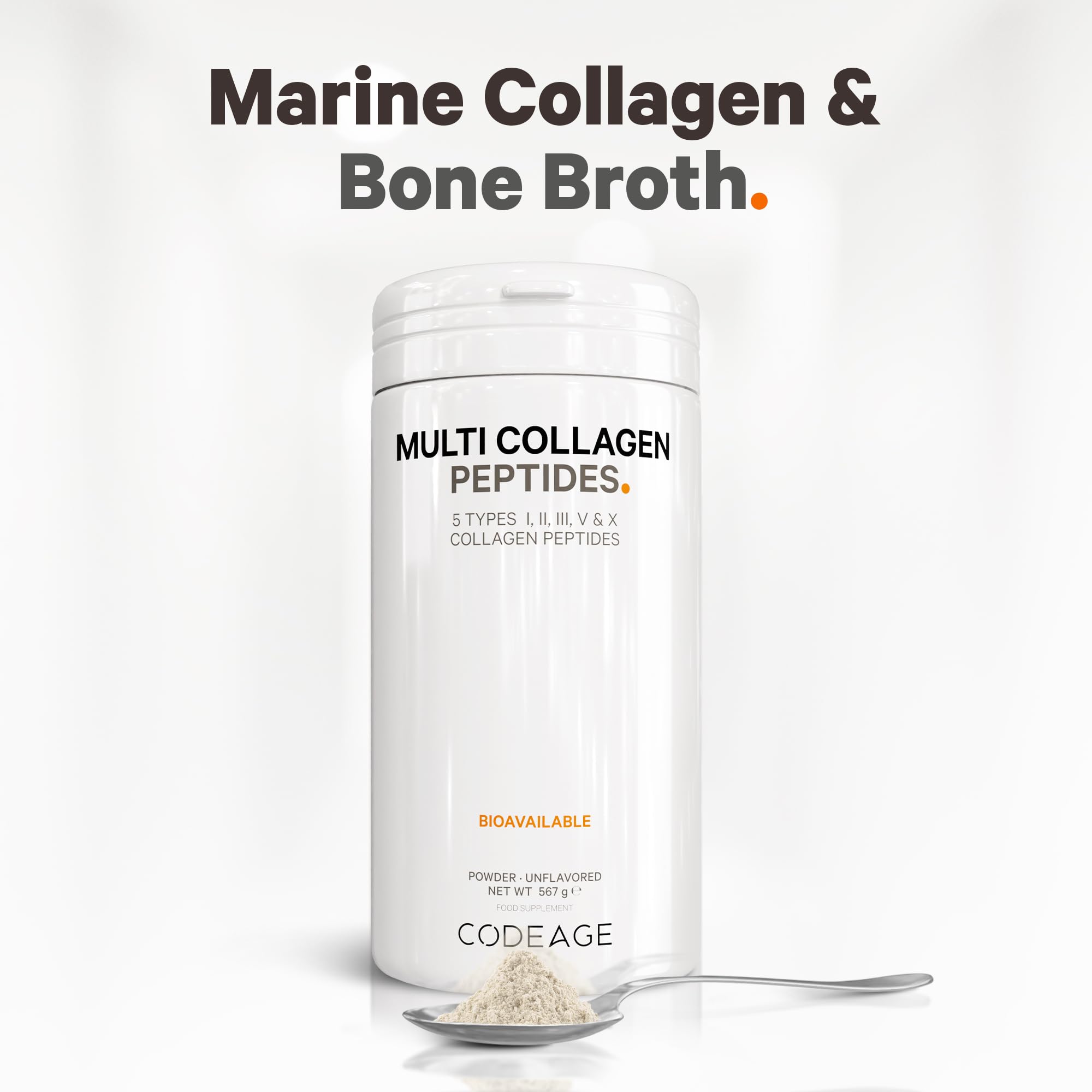 Codeage Multi Collagen Protein Powder Peptides, 2-Month Supply, Hydrolyzed, Type I, II, III, V, X Grass Fed Codeage buy supplements canada