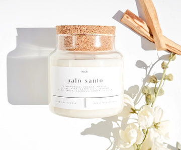 Palo Santo 22oz Soy Wax Candle FORGET ME NOT CANDLE buy supplements canada