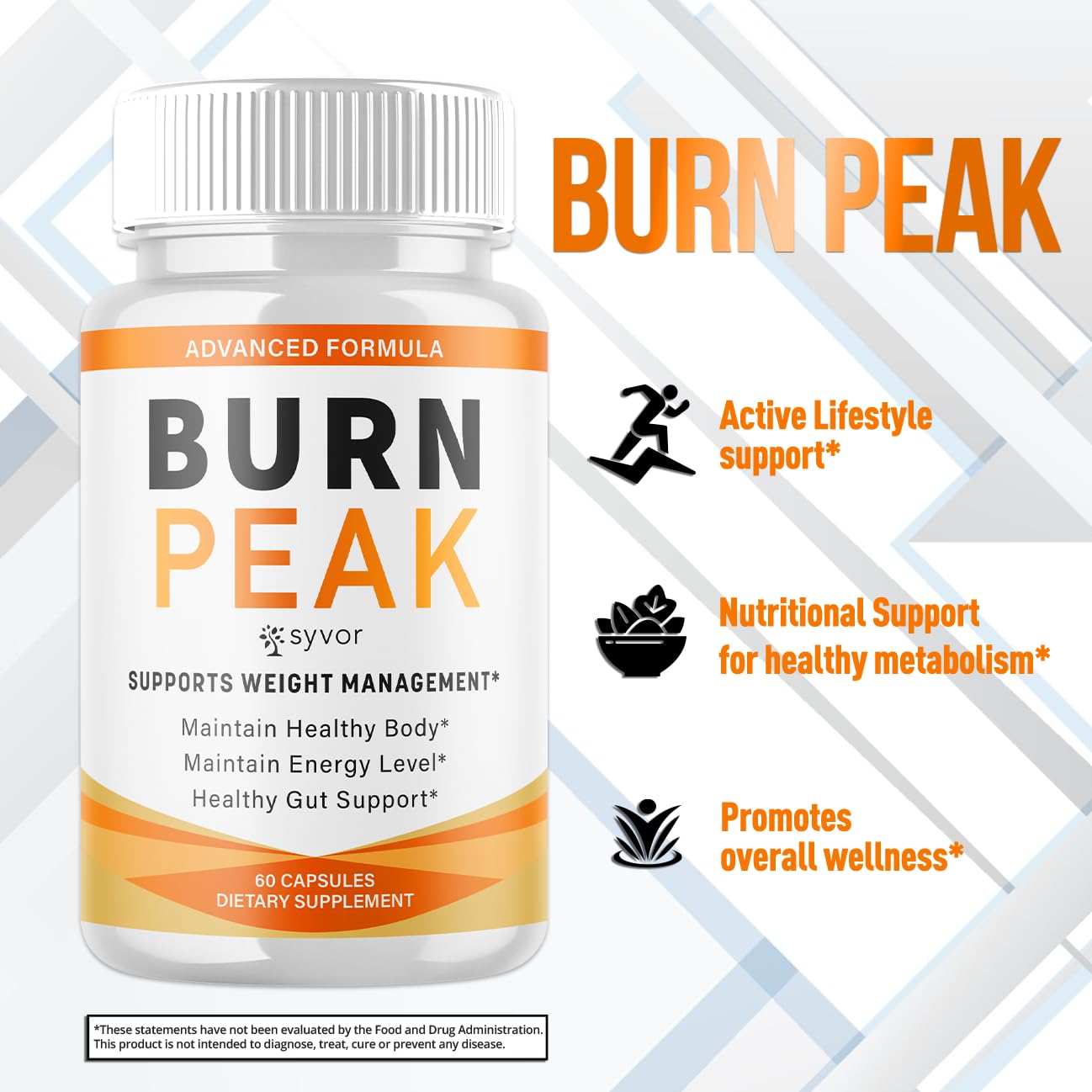 (3 Pack) Burn Peak Capsules, Official Burnpeak Pink Salt Pills with All Natural Ingredients, Advanced BurnPeak Health Supplement with Premium Vitamins for Active Lifestyle Support (180 Capsules) Syvor buy supplements canada
