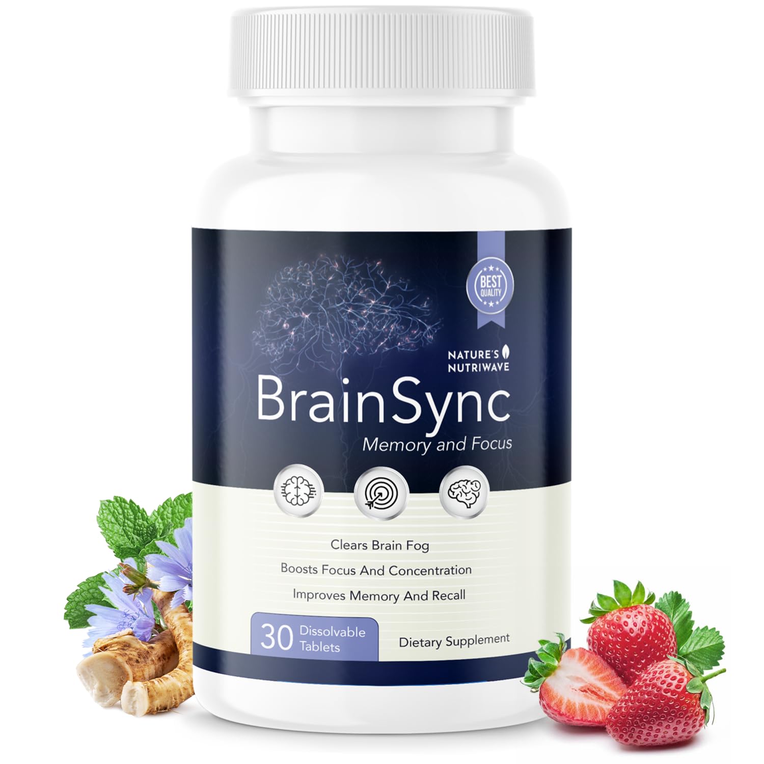 Nature’s NutriWave BrainSync Probiotic Supplement – Supports Daily Wellness & Gut-Brain Balance – 3.6 Billion CFU – 30 Dissolvable Tablets, 1 Month Supply Nature’s NutriWave buy supplements canada