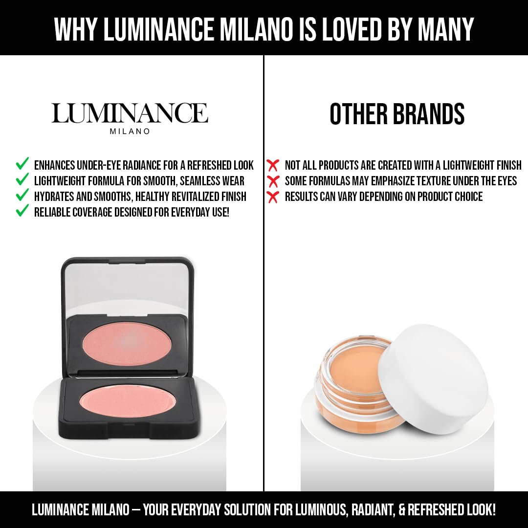 Original Luminance Milano Under Eye Brightener Pink – Lightweight Pink Under Eye Corrector for Dark Circles and Fine Lines – Vegan Concealer Brightener for Tired Eyes – Natural Radiant Finish Luminance Milano buy supplements canada