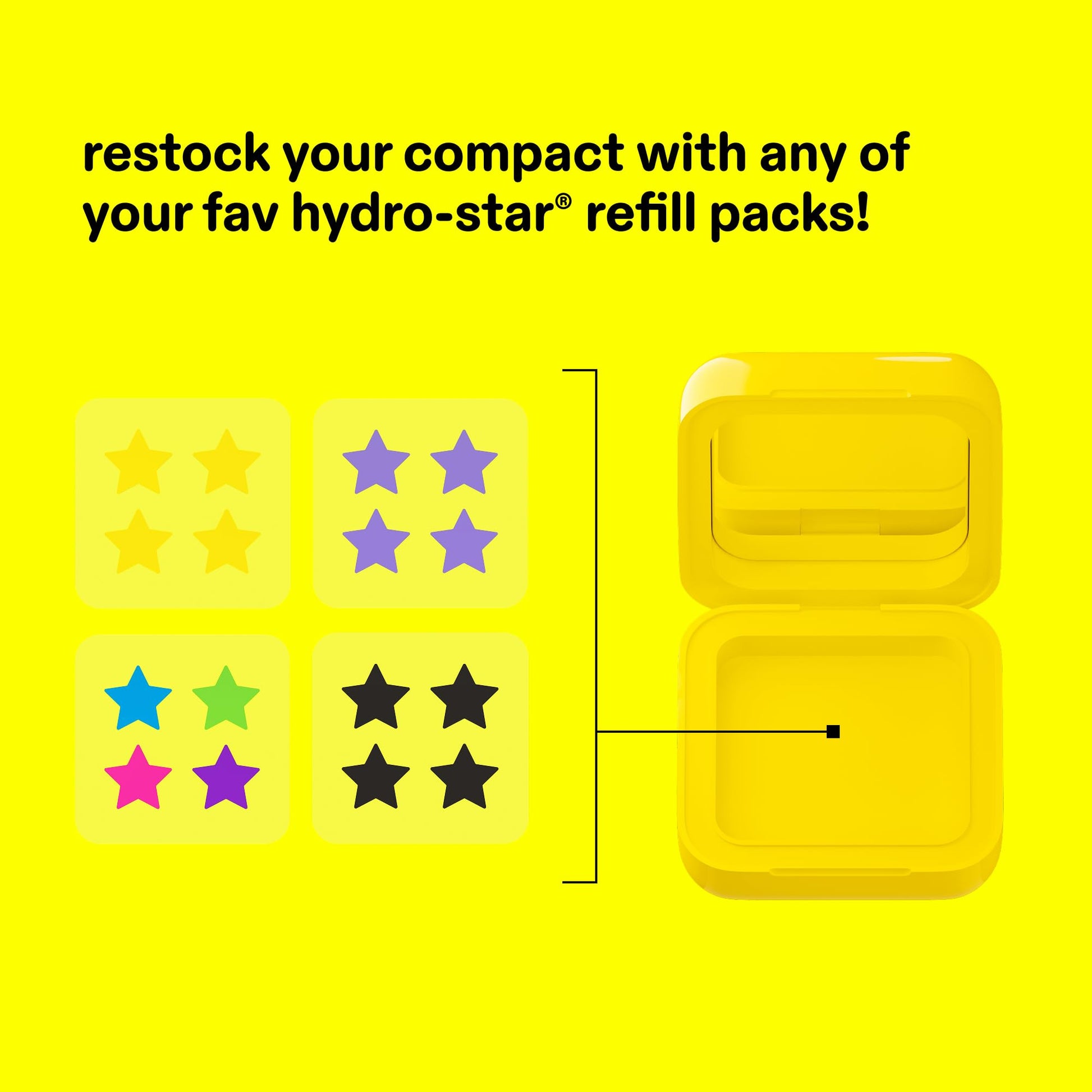 Starface Hydro-Star Pimple Patches + Big Yellow Compact, Clinically Proven Spot Shrinking in 6 Hours, Absorb Fluid and Reduce Redness, Hydrocolloid, Vegan and Cruelty-Free Skincare (32 Count) Starface World buy supplements canada
