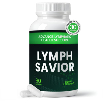 Lymph Savior - Plant-Based Lymphatic Support Supplement with Red Clover, Horse Chestnut & Burdock Root for Fluid Balance & Daily Wellness - Non-GMO, Made in USA - 30-Day Supply, 1 Bottle Lymph Savior buy supplements canada