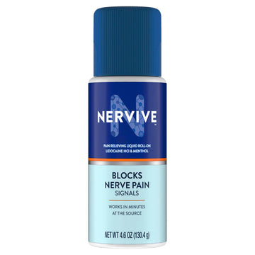 Nervive Pain Relieving Roll On, Lidocaine Roll On, Nervive Pain Relief, Lidocaine Topical, Foot Pain, Leg Pain, Hand Pain, Max Strength Formula, 4.6oz Nervive buy supplements canada