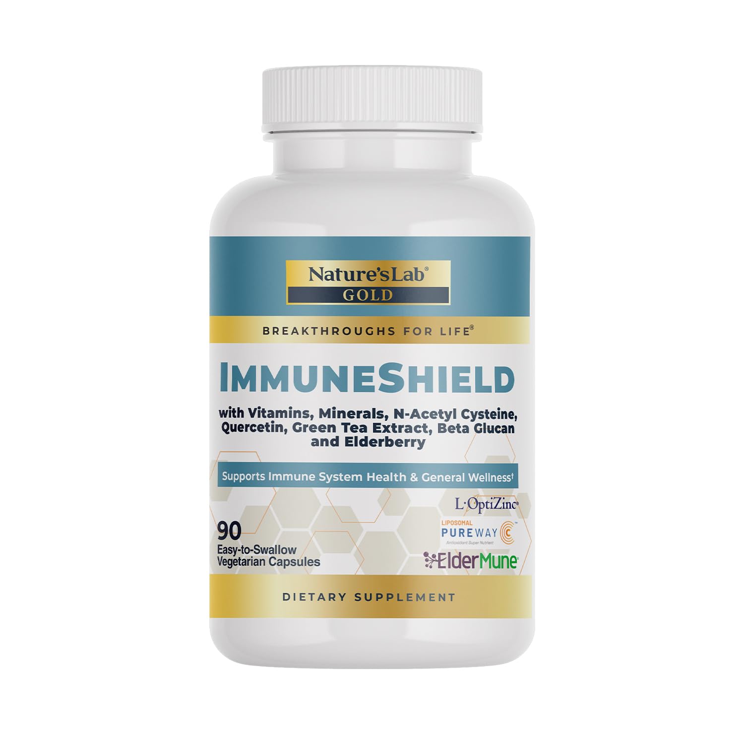 Nature's Lab Gold ImmuneShield - Supports Immune System Health & General Wellness* - 90 Capsules (30 Day Supply) Nature's Lab buy supplements canada