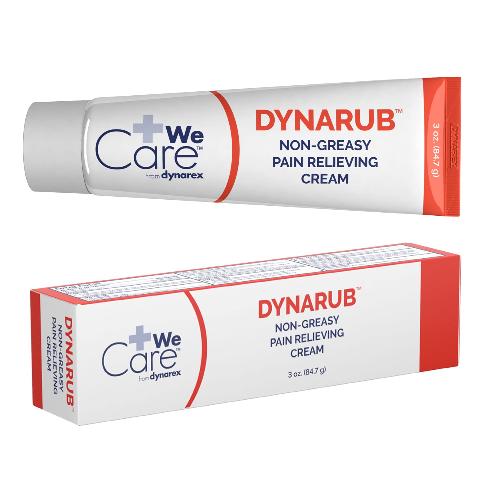 Dynarex DynaRub Cream - Mentholated Topical Muscle Pain Relief Cream - 10% Menthol, 15% Methyl Salicylate - Helps Soothe Joint Swelling & Soreness - Cooling, Non-Greasy Formula - 3oz, 1 Tube Dynarex buy supplements canada