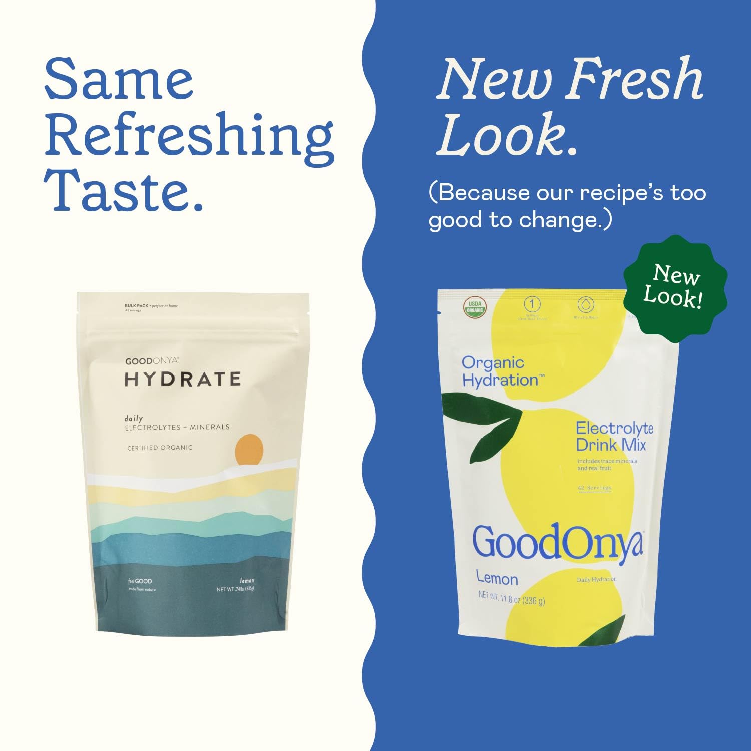 GOODONYA Organic Hydration Electrolyte Drink Mix, Certified Organic Hydration Powder, Non-GMO, Biochecked Glyphosate Free, Low Sugar, Lemonade Flavor, GOODONYA buy supplements canada