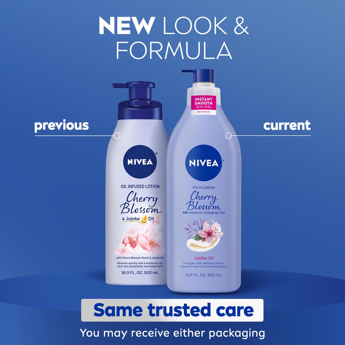 NIVEA Oil Infused Cherry Blossom and Jojoba Oil Body Lotion for Women, Fast-Absorbing and Non-Greasy Cherry Blossom Scented NIVEA buy supplements canada