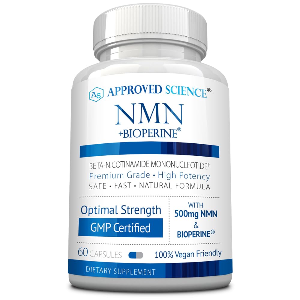 Approved Science NMN - 500mg Stable NMN - Cellular Energy, Healthy Aging - Pack of 1 - Made in USA - Vegan Approved Science buy supplements canada
