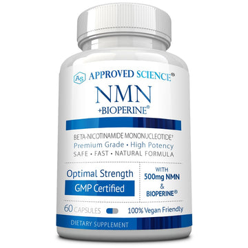 Approved Science NMN - 500mg Stable NMN - Cellular Energy, Healthy Aging - Pack of 1 - Made in USA - Vegan Approved Science buy supplements canada