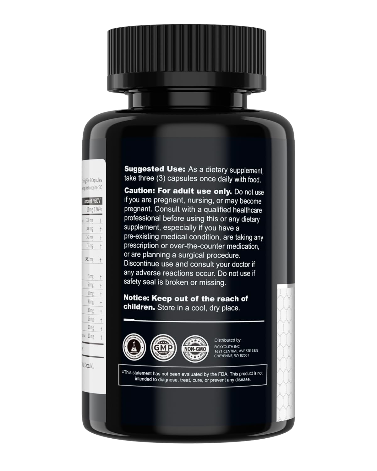 PickYouth Synergy-T Booster Supplement for Men, Total Male Performance, Liposomal Absorption System, 100% Transparency with Ashwagandha, DIM PickYouth buy supplements canada