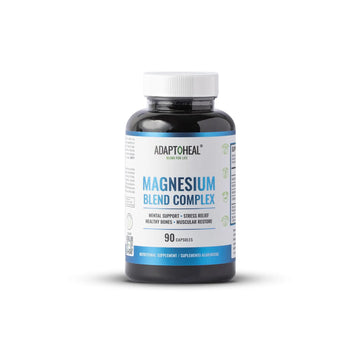 ADAPTOHEAL Magnesium Complex – Glycinate, Malate & Citrate with Vitamin B6, Sleep Support, Stress Relief, Muscle Relaxation, Nervous System Support – 90 Capsules ADAPTOHEAL buy supplements canada