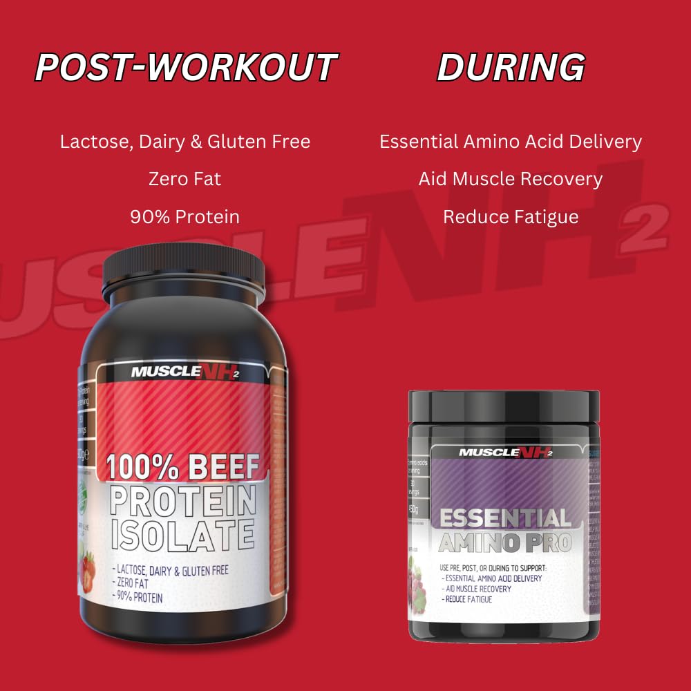 MuscleNH2 Beef Protein Isolate Powder 90%, High Protein, Low Fat, Dairy Free, Gluten Free, Soy Free MuscleNh2 buy supplements canada