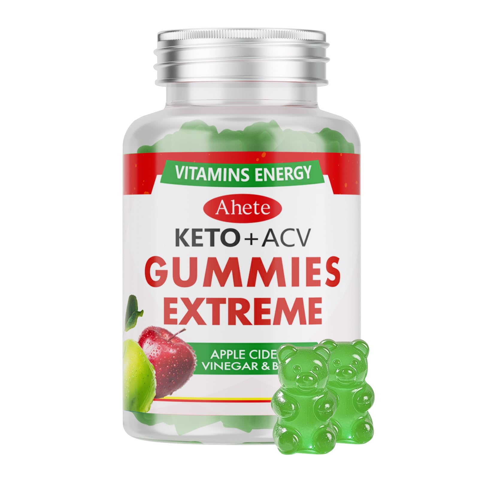 Ahete Keto Apple Cider Vinegar Gummies with Vitamin B6, B12, Folate & Beet Root, Keto ACV Gummies Supports Daily Wellness & Metabolism, Natural Apple Flavor, 60 Gummies (30 Day Supply) Ahete buy supplements canada