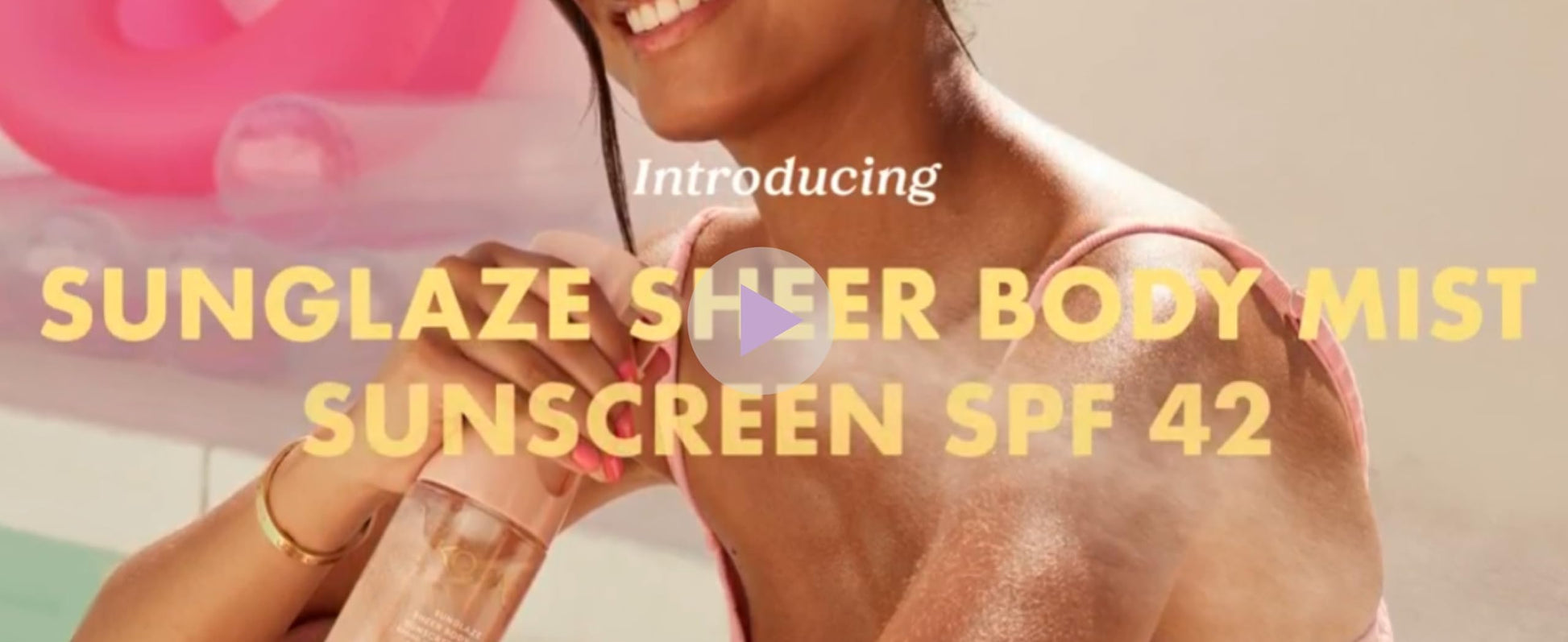 Kopari Rose Gold Sunglaze Sheer Body Mist Sunscreen SPF 42, Infused with Shimmering Body Oil, Hydrating Mist, Hydrates Kopari buy supplements canada