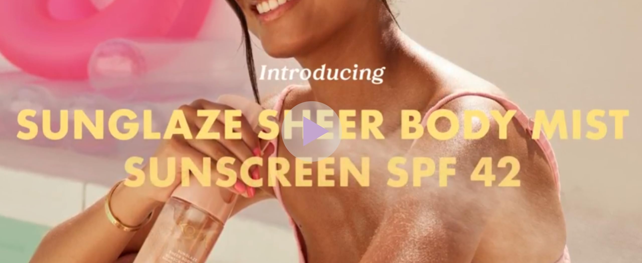 Kopari Rose Gold Sunglaze Sheer Body Mist Sunscreen SPF 42, Infused with Shimmering Body Oil, Hydrating Mist, Hydrates Kopari buy supplements canada