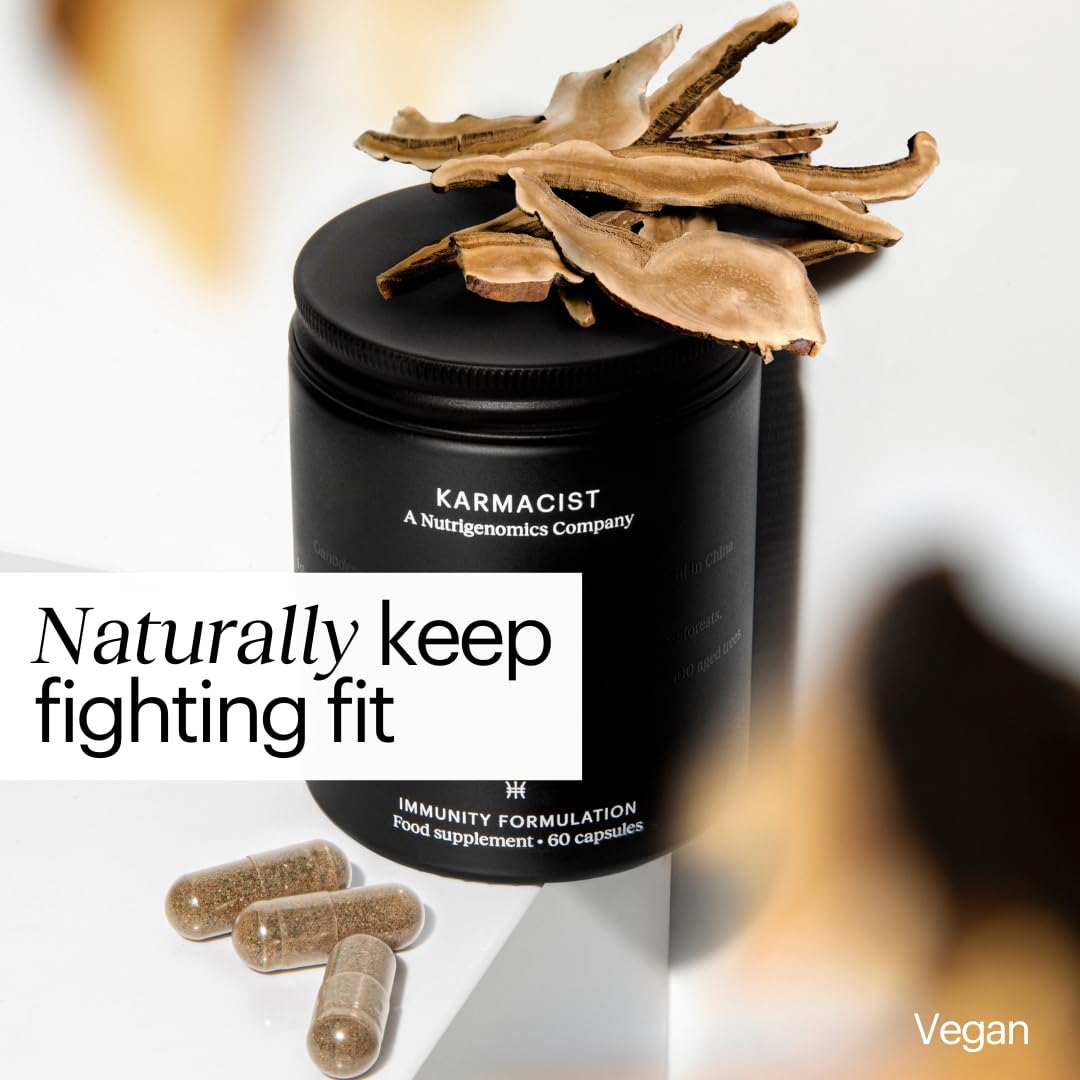 Immunity System Booster Supplement Promoting Natural Defence with Reishi & Amla Karmacist buy supplements canada