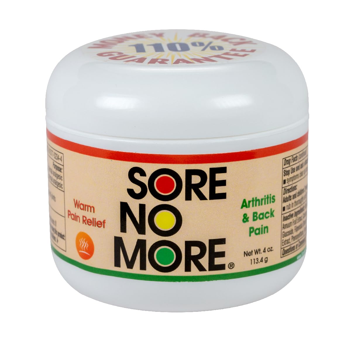 Sore No More Warm Arthritis Pain Relief Cream – Targeted Reliever for Back, Neck, Hands & Feet – Soothing & Fast-Acting Formula for Aches and Pains – Non-Greasy with Orange Aroma – 4 oz Sore No More buy supplements canada