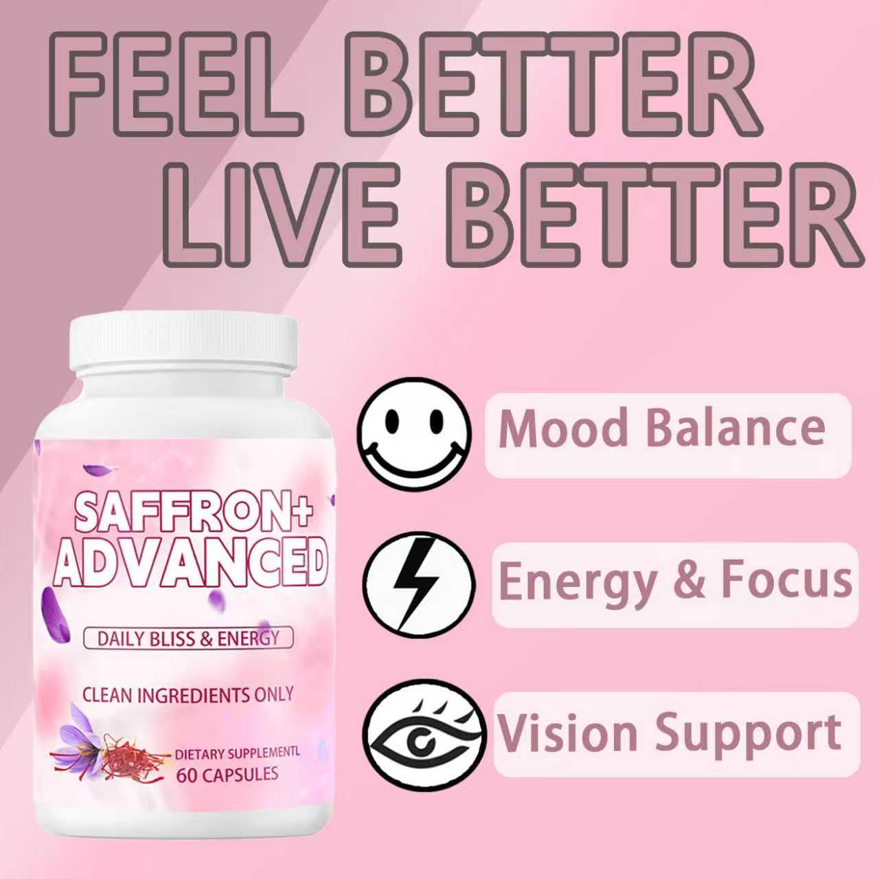Auren Saffron Supplements,Advanced 10-in-1 Wellness Supplement | Ashwagandha, Fat-Soluble Vitamin C, Saffron Extract, Magnesium, Turmeric | 60 Vegan Capsules | Non-GMO Onswildc buy supplements canada