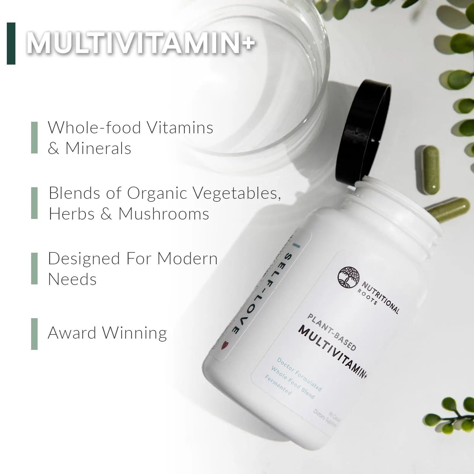 Nutritional Roots Multivitamin+, Award-Winning Plant-Based (Vegan) Multivitamin, Organic Vegetables & Herbs Nutritional Roots buy supplements canada