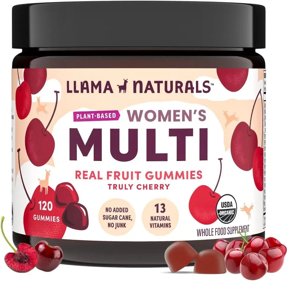 Llama Naturals Multivitamin for Women, Vegan, Organic Gummies with Vitamin D, C and K, Women's Real Fruit Gummy Vitamins Llama Naturals buy supplements canada
