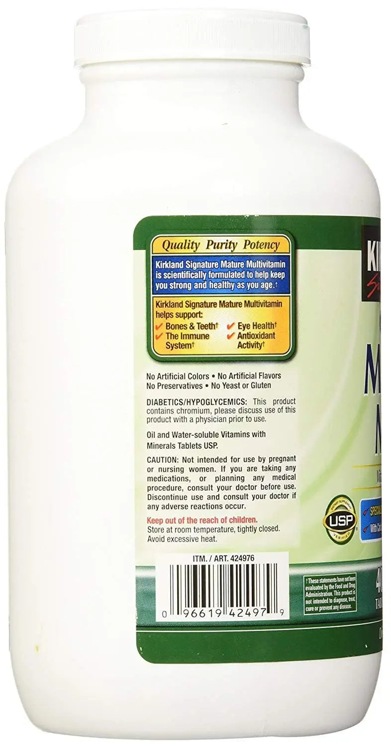 Kirkland Signature Adult 50+ Multi Vitamins & Minerals, 400 Tablets (2 Pack) KIRKLAND buy supplements canada