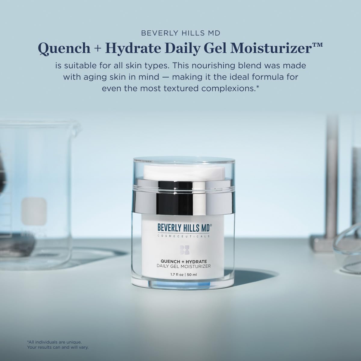 Beverly Hills MD Quench + Hydrate Daily Gel Moisturizer- Visibly Smooth, Plump, Hydrate Face & Neck for Wrinkles, Sagging- Skin Smoothing & Re-Energizing- Visibly Reduce Signs of Aging w/Niacinamide Beverly Hills MD buy supplements canada
