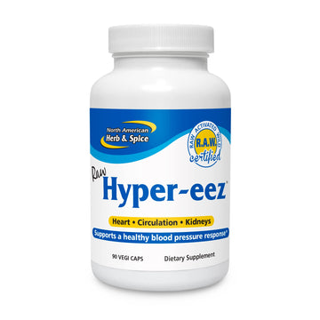 NORTH AMERICAN HERB & SPICE Hyper-eeZ - 90 Vegi Caps - Herbs, Spices, Flowers, Berry Blend - Blood Pressure & Circulation Support - Assists with Heart, Circulation, Kidneys - Non-GMO - 90 Servings NORTH AMERICAN HERB & SPICE buy supplements canada