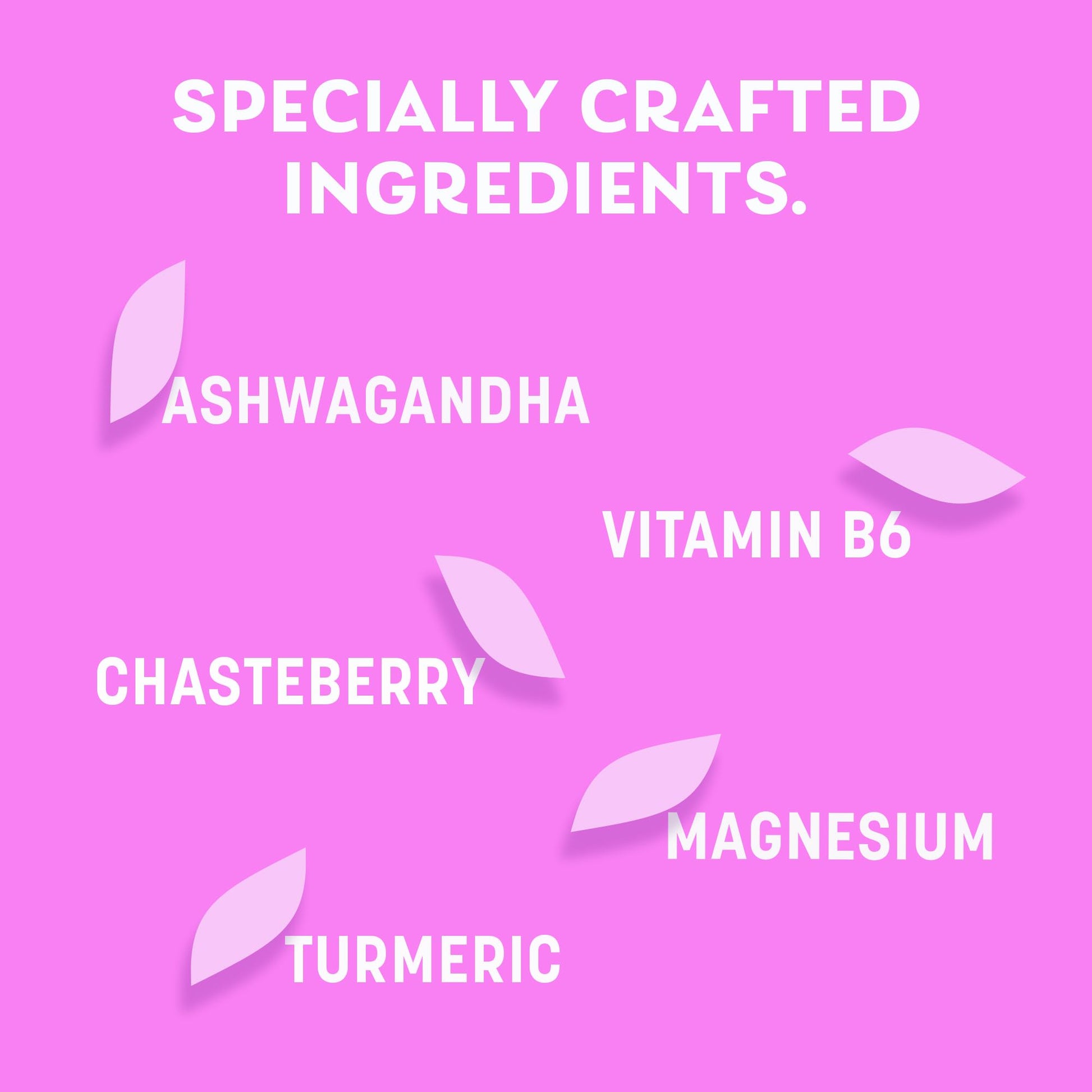 Pamprin Botanicals Supplement for PMS & Period Support, with Ashwagandha, Magnesium, Turmeric, Vitamin B6, Chasteberry, 22 Count Pamprin buy supplements canada