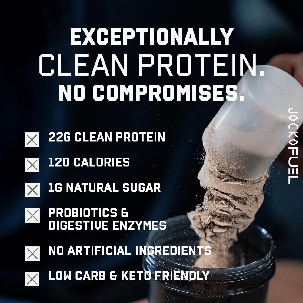 Jocko Fuel Whey Protein Powder, Vanilla Milkshake, 22g Protein, Digestive Enzymes + Probiotic Blend, No Sugar Added, with Essential Amino Acids + Electrolyte Minerals, 28 Servings Jocko Fuel buy supplements canada