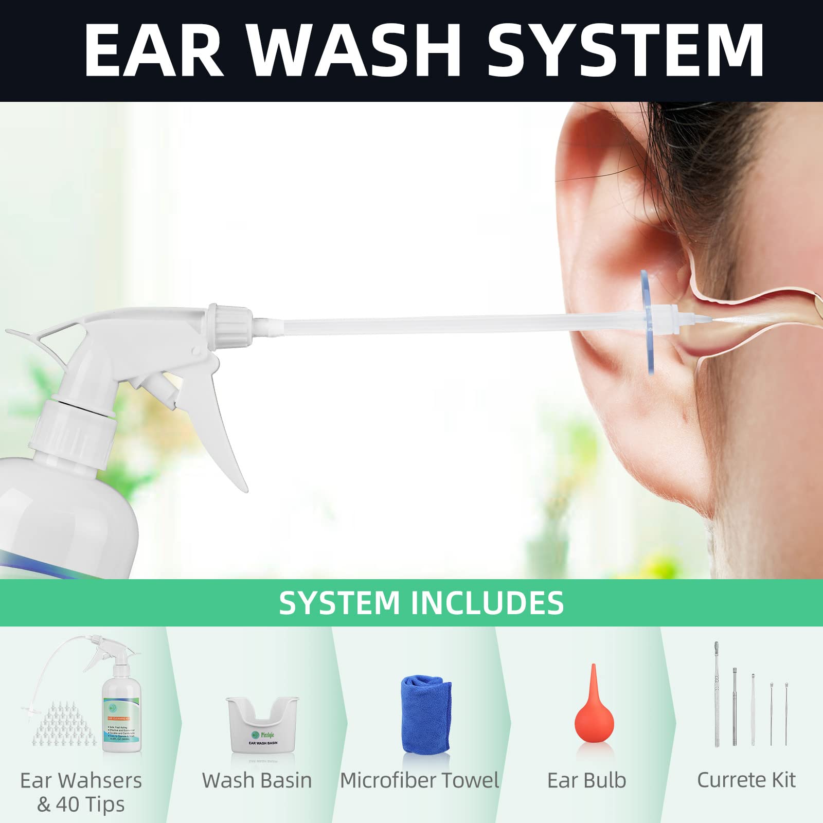 Ear Wax Removal Tool, Ear Cleaning Kits Safe Ear Irrigation Kit Ear Flush QISXROVY buy supplements canada