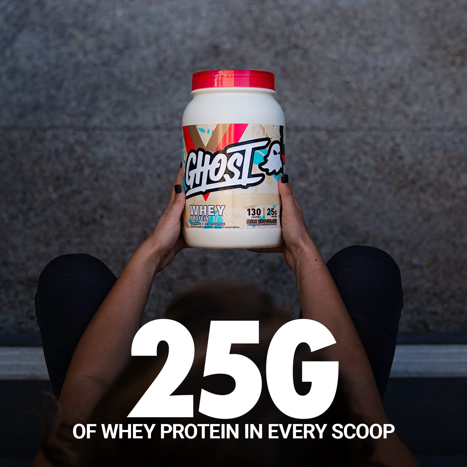 GHOST Whey Protein Powder, Milk Chocolate - 2LB Tub, 25G of Protein - Flavored Isolate GHOST buy supplements canada