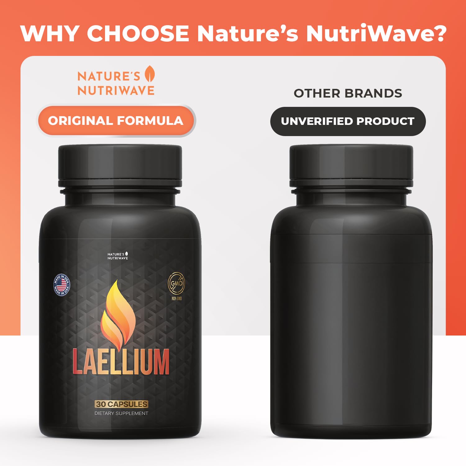 Laellium Capsules – Natural Supplement with Green Tea, Apple Cider Vinegar & Ginseng – Non-GMO, Supports Wellness – 30 Capsules, 1 Month Supply Nature’s NutriWave buy supplements canada