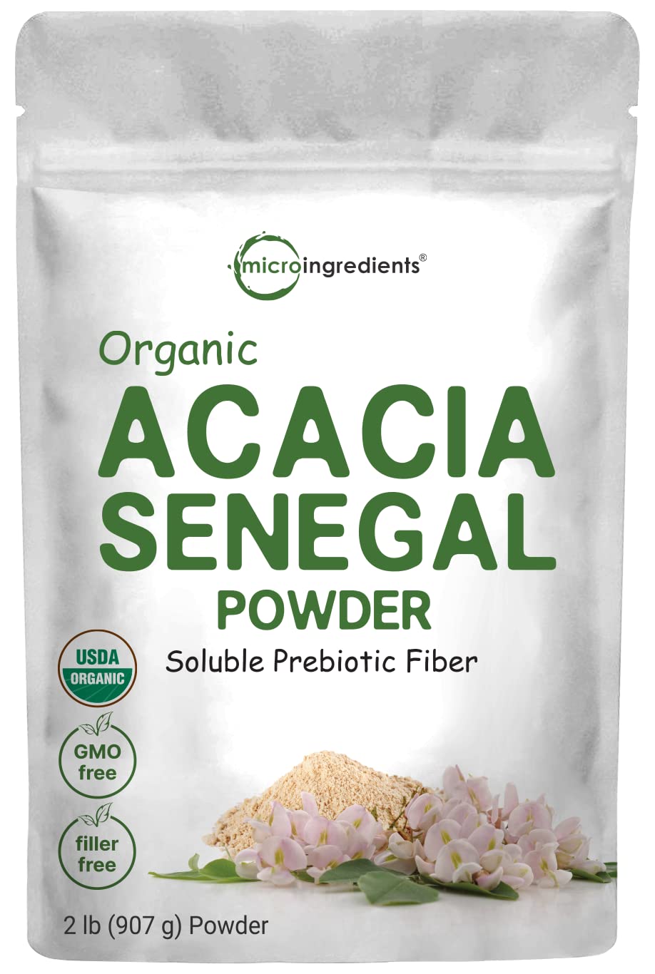 Micro Ingredients Organic Acacia Senegal Powder, 2 Pounds (32 Ounce), Instant Soluble Micro Ingredients buy supplements canada
