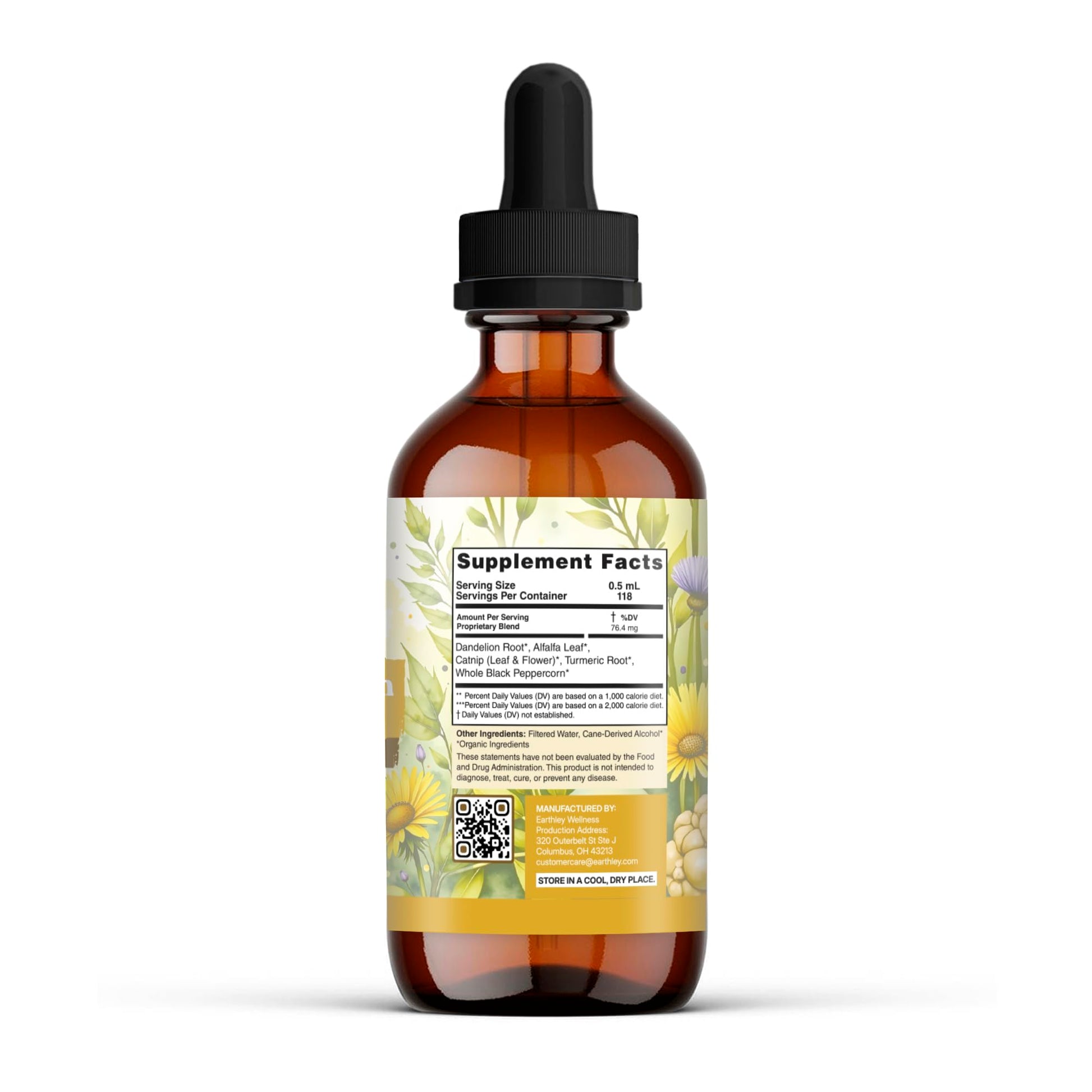 Earthley Wellness Postpartum Balance, Supports and Balances Female Hormones, Supports Postpartum Recovery, Smooths Out Mood Swings, Essential Herbs Like Dandelion Root, Catnip, & Alfalfa (2oz) Earthley Wellness buy supplements canada