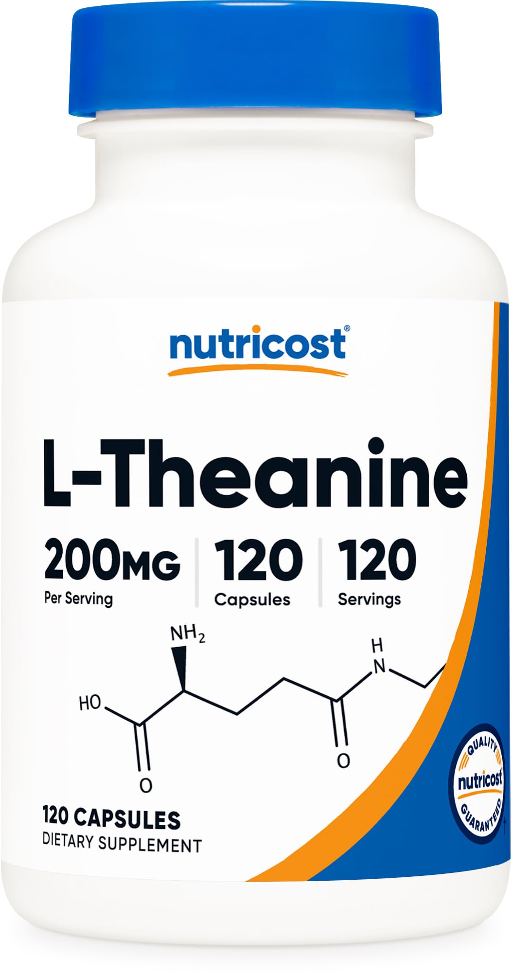 Nutricost L-Theanine 200mg, 120 Capsules, Double Strength - Non-GMO, Gluten Free Nutricost buy supplements canada