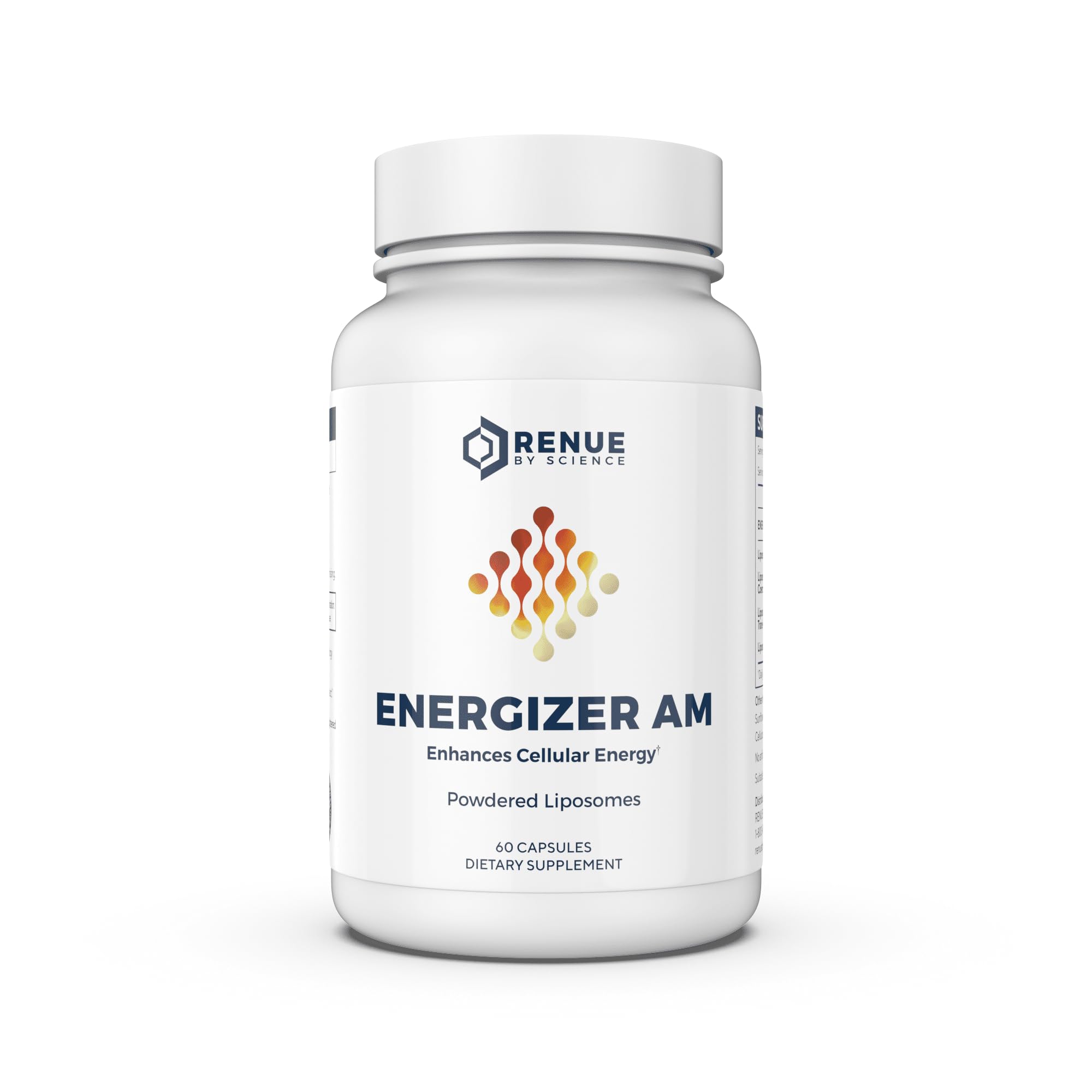 Renue By Science Energizer AM | Liposomal Resveratrol Hesperidin & Green Tea Supplement | 60 Capsules with Trans Resveratrol (65mg) Hesperidin (150mg) Green Tea Extract (35mg) - Non-GMO | Made in USA Renue By Science buy supplements canada