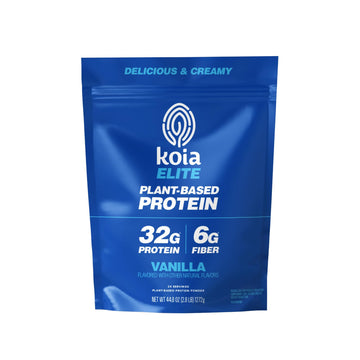 Koia Plant Based Protein Elite Powder, Vanilla, 32g Protein, 4g Sugar, 6g Prebiotic Fiber, Pre & Post Workout, 21 Vitamins & Minerals, Dairy-Free, Gluten-Free, Non-GMO, 24 Servings, 44.8 Oz Koia buy supplements canada