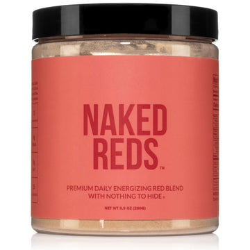 NAKED Reds Superfood Powder - Healthy, Energizing Polyphenol Fruit Powder Mix, No Fillers, No Additives, Vegan, Non-GMO, Gluten Free - 28 Servings NAKED buy supplements canada
