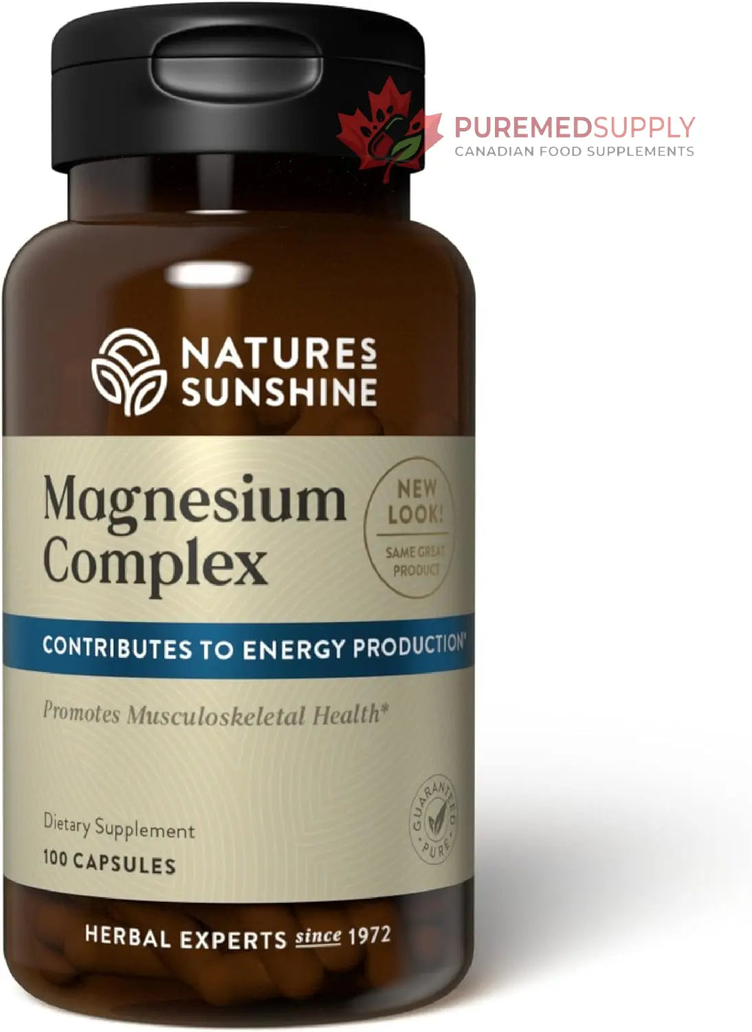 Nature’s Sunshine Magnesium Complex - High Potency Magnesium Supplement with Citrate & Malate for Relaxation, Optimal Absorption, Muscle Function, Energy Production - 50 Servings (100 Capsules) Nature's Sunshine buy supplements canada