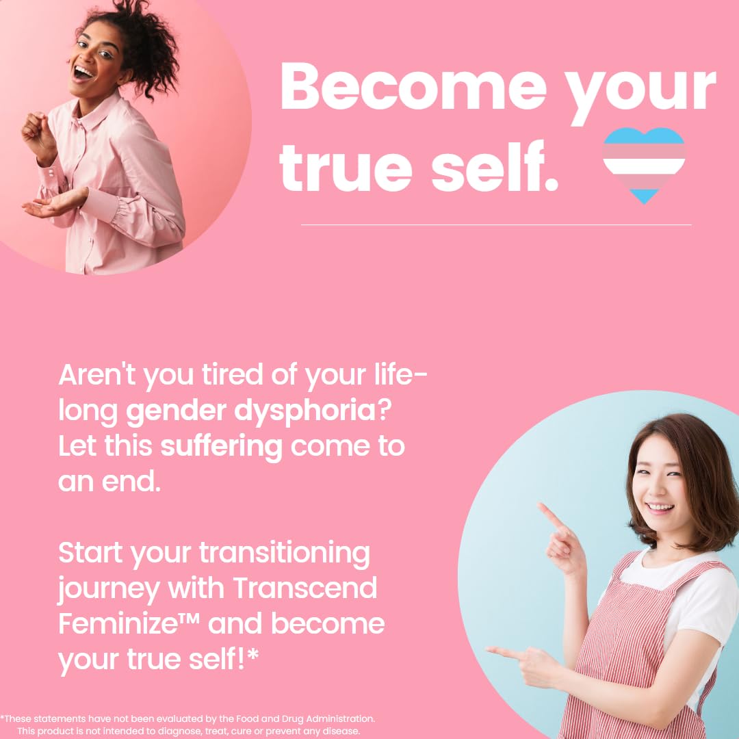 FEMINIZE Transcend HRT Pills for Estrogen - Potent HRT Estrogen Complex - Big Breats Soft Skin Feminizer FEMINIZE buy supplements canada