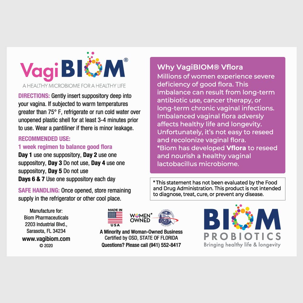 VagiBiom 5-Day Vflora (Lactobacillus crispatus + L. gasseri) to Balance Intimate Flora VagiBiom buy supplements canada