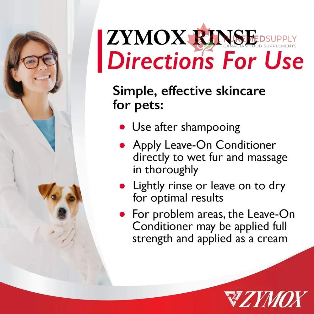 Zymox Leave On Conditioner for Pets, 12 fl oz Pet King Brands buy supplements canada
