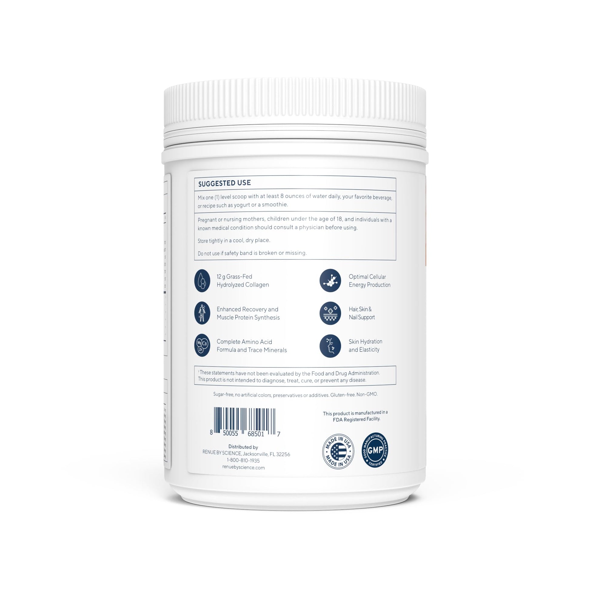 Renue By Science Skin & Body Essentials | Collagen Peptides Electrolytes Creatine & BCAA Powder | Collagen (12g) Creatine Monohydrate (4g) per Serving with Taurine & Glycine | Made in USA - Chocolate Renue By Science buy supplements canada