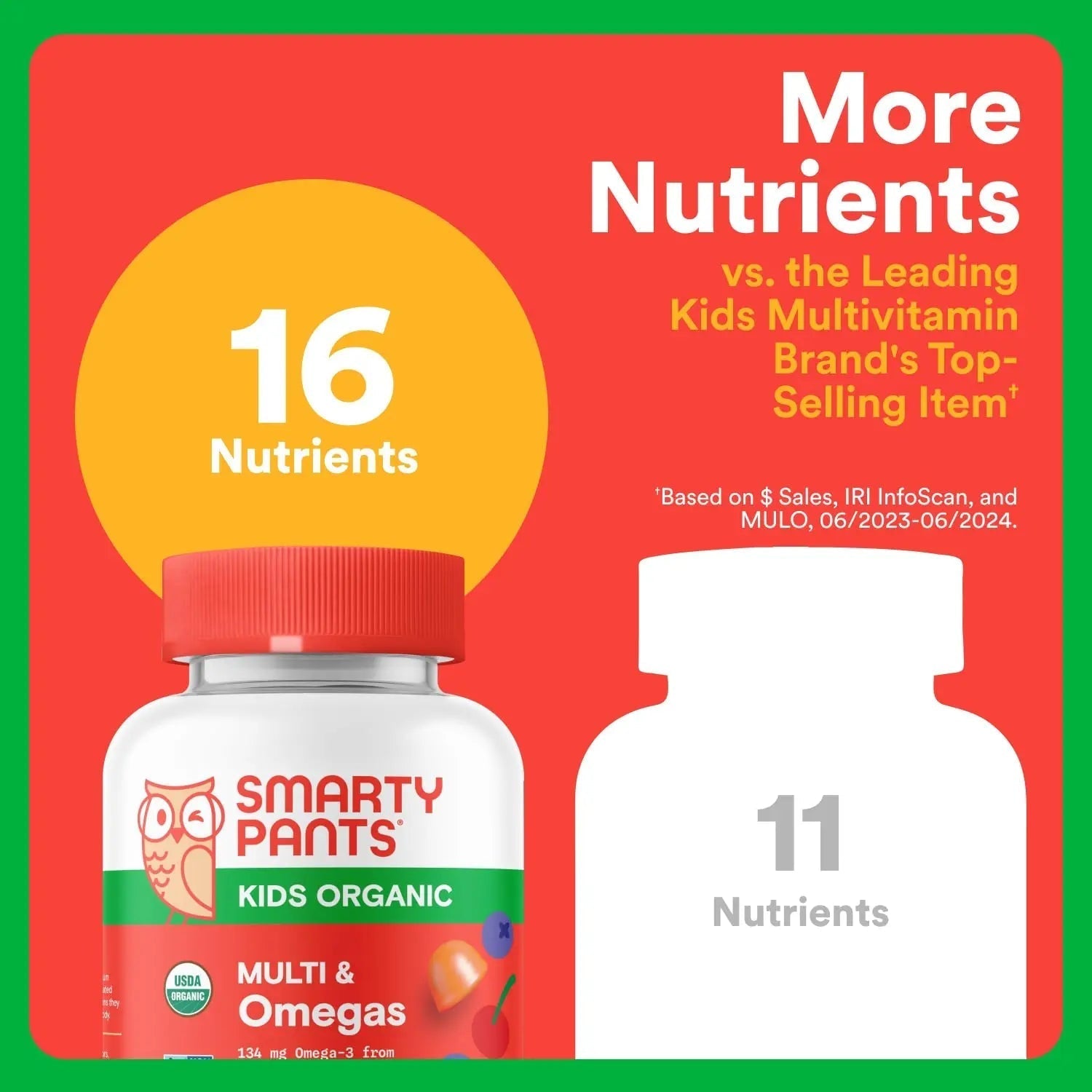 SmartyPants Organic Kids Multivitamin Gummies: Omega 3 (ALA), Vitamin D3, C, Vitamin B12, B6, A, K & Zinc for Immune Support, Biotin SmartyPants buy supplements canada