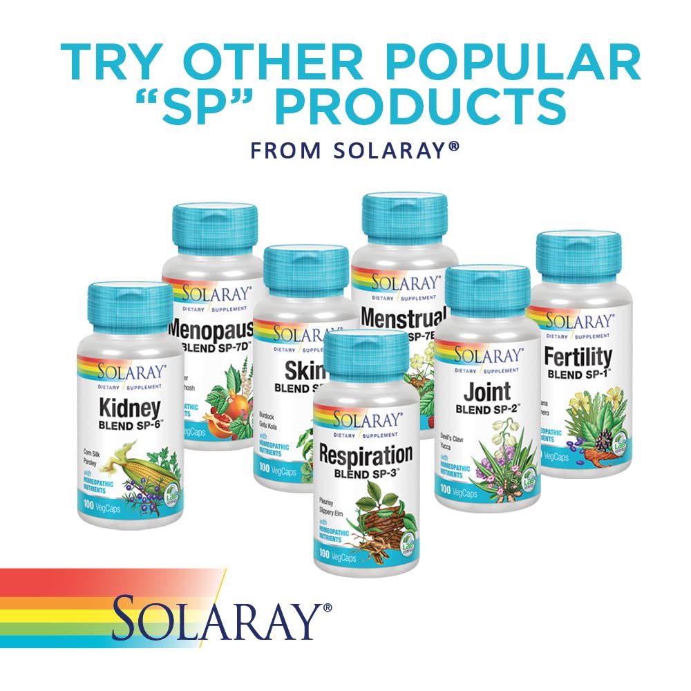SOLARAY Female Hormone Blend SP-7C | W/Black Cohosh, Dong Quai, Passion Flower, Wild Yam & More | 100 VegCaps, 50 Serv. SOLARAY buy supplements canada