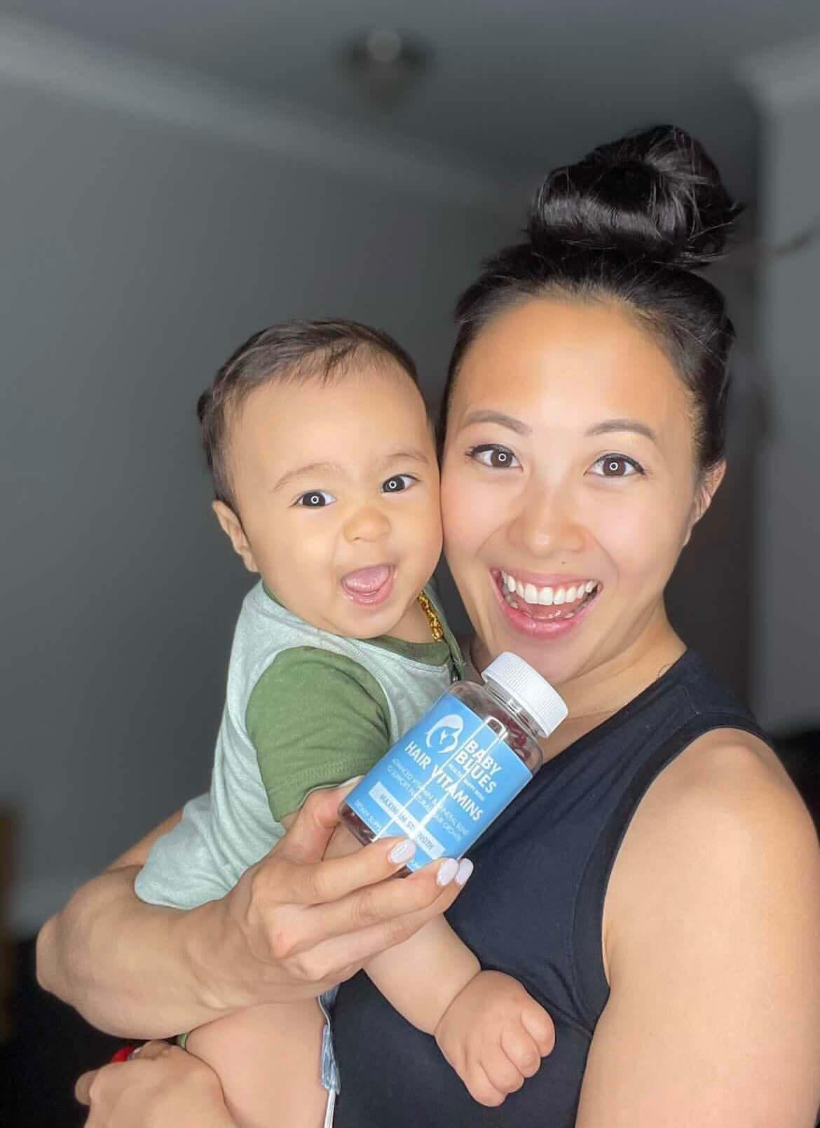 Baby Blues Postpartum Hair Loss Vitamins - Passion Fruit Gummies with Biotin, Collagen, & Folate Baby Blues buy supplements canada