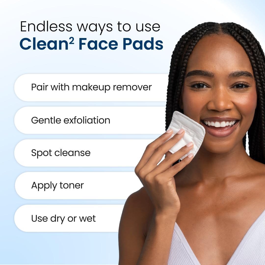 Clean Skin Club Clean² Pads 2.0 [NEW & Improved Edges] Guaranteed Not to Shed & Tear, Unique Triple Layers, Textured Side & Ultra Soft Side CLEAN SKIN CLUB buy supplements canada