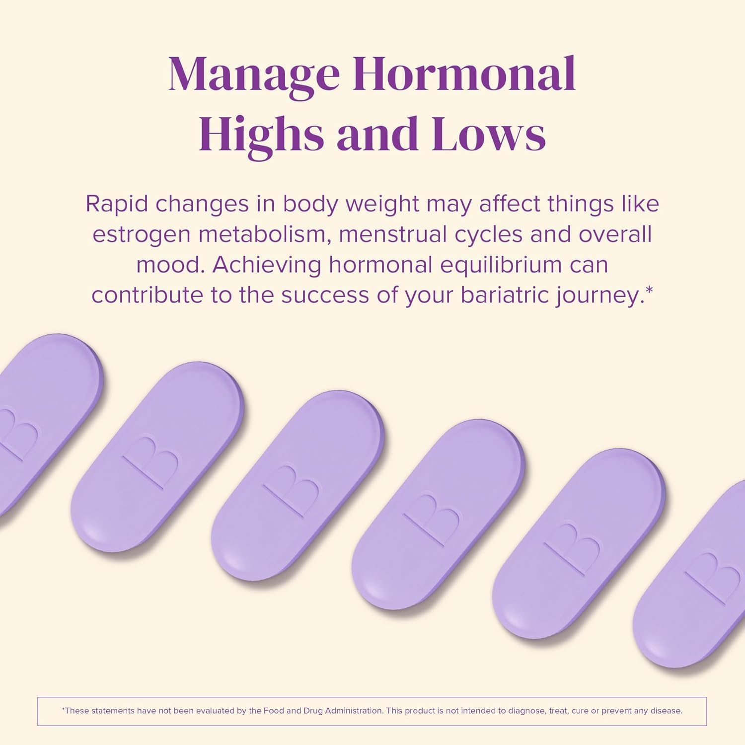 BariMelts Hormonal Balance+ for GLP-1 Users and Bariatric Patients - DIM, NAC & Chasteberry Supports Hormone Balance for Women - 60 Smooth-Coated Caplets (1-Month Supply) BariMelts buy supplements canada