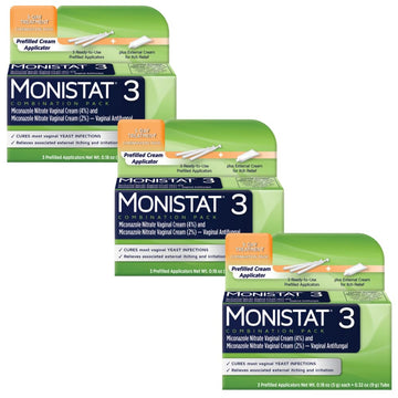 Monistat 3 Vaginal Cream, 3-Day Treatment Combination Pack, 3 Ovule Inserts and External Cream Monistat buy supplements canada